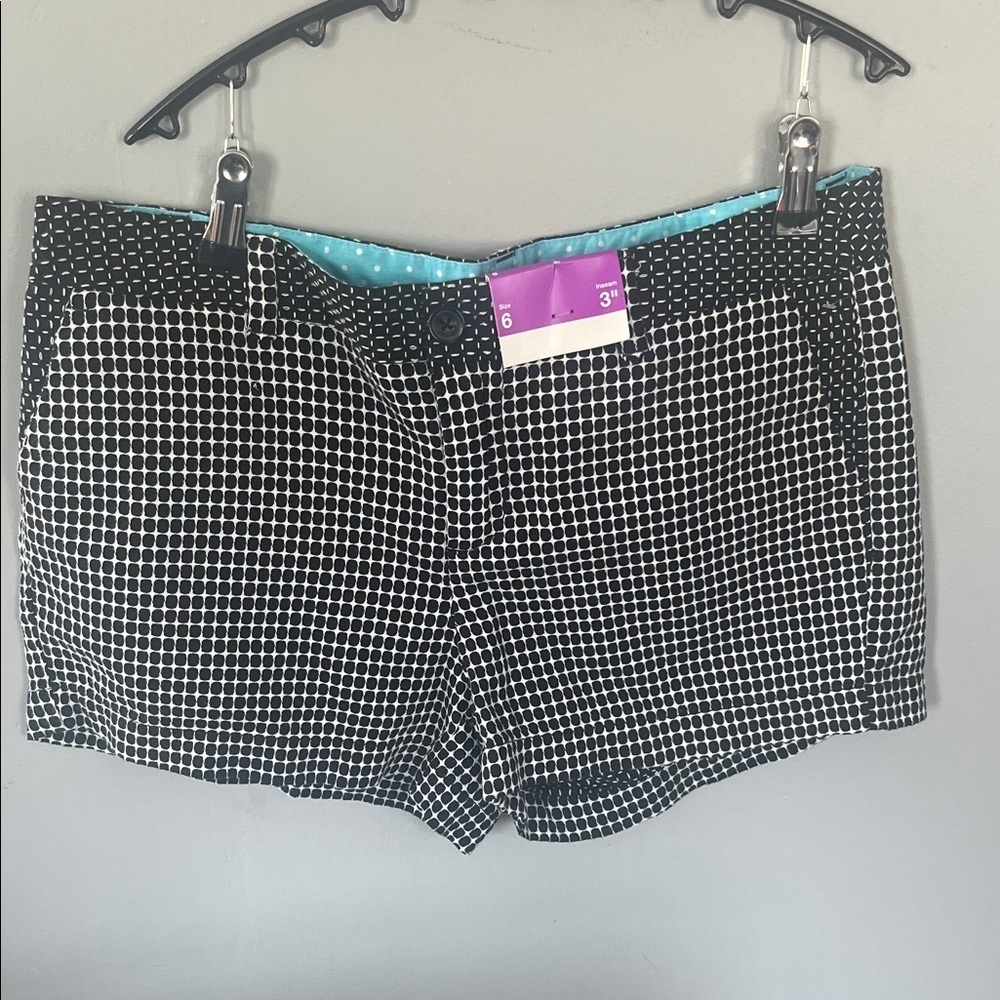 Merona Black and White Polka Dot Women's Shorts Size 6